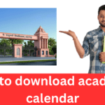 MSU Saharanpur Academic Calendar 2024-25