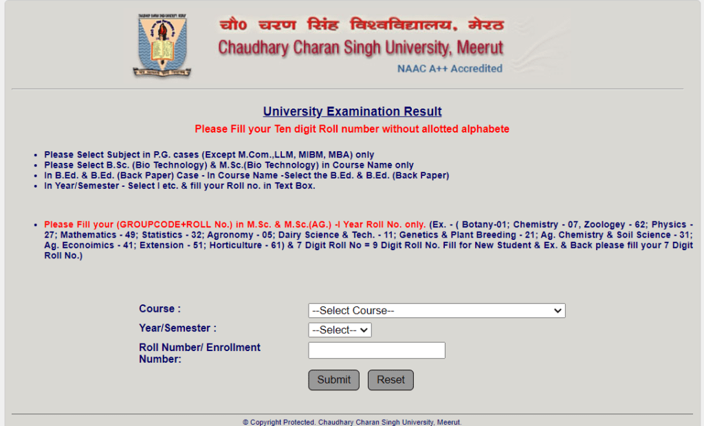 ccsu result 2025