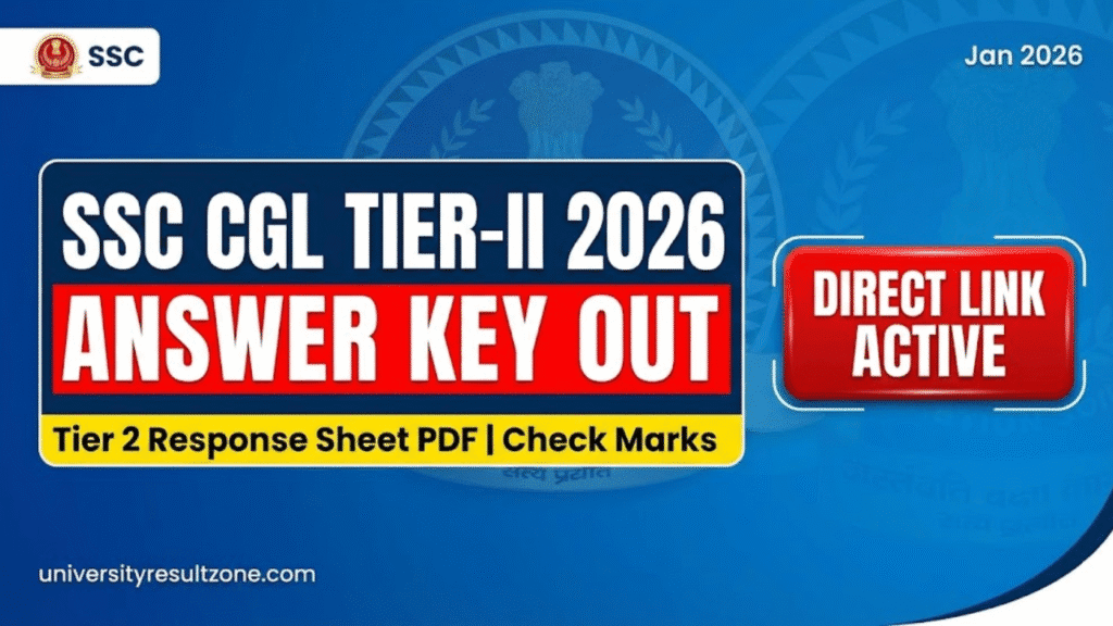 SSC CGL Mains Answer Key 2026 Released: Download Tier 2 Response Sheet ...