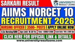 AIIMS Nursing Officer Recruitment 2026