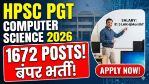 HPSC PGT Computer Science Recruitment 2026