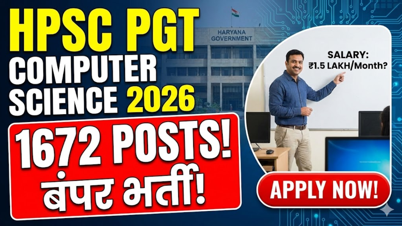 HPSC PGT Computer Science Recruitment 2026