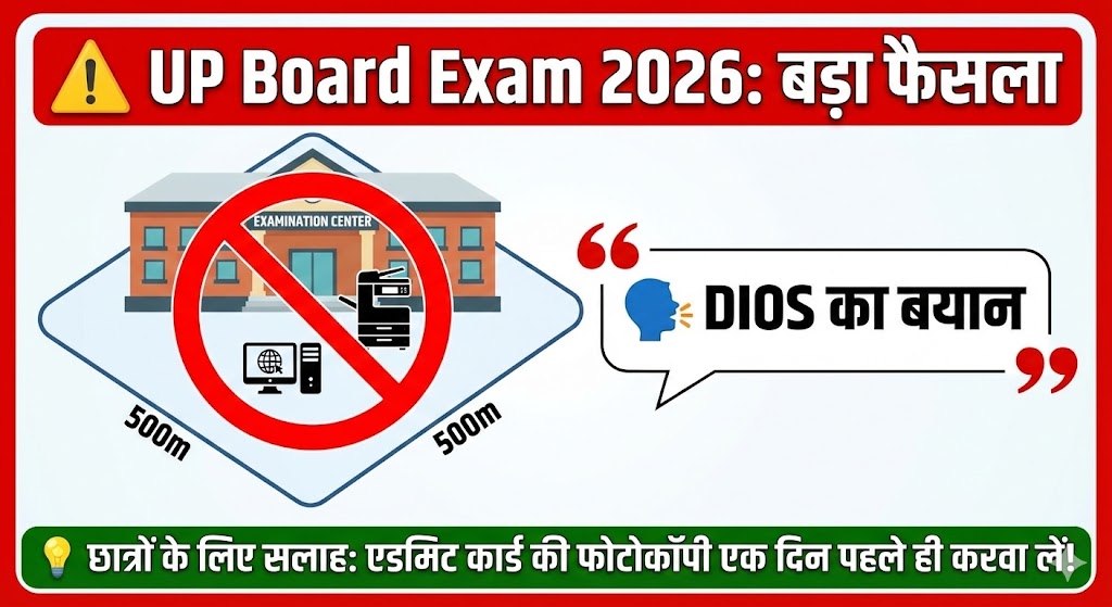 Up board exam centre k bahar nhi honge cyber cafe