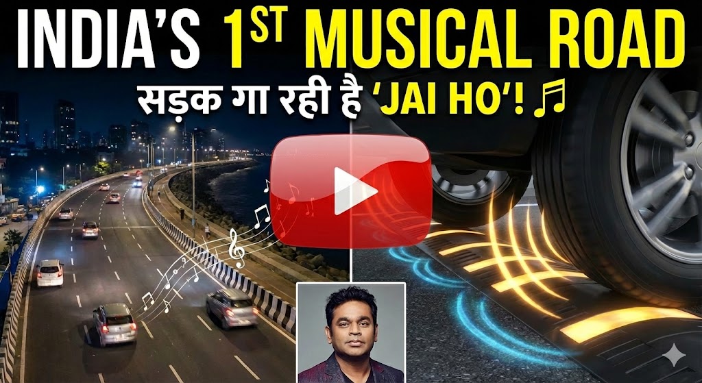 India's First Musical Road 2026: मुंबई की सड़कों पर अब गूंजेगा 'Jai Ho'! देखें भारत की पहली म्यूजिकल रोड का वीडियो और जानें कैसे टायर्स से बजता है संगीत