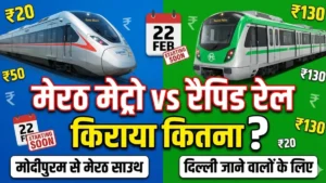 Meerut Metro vs RRTS Fare