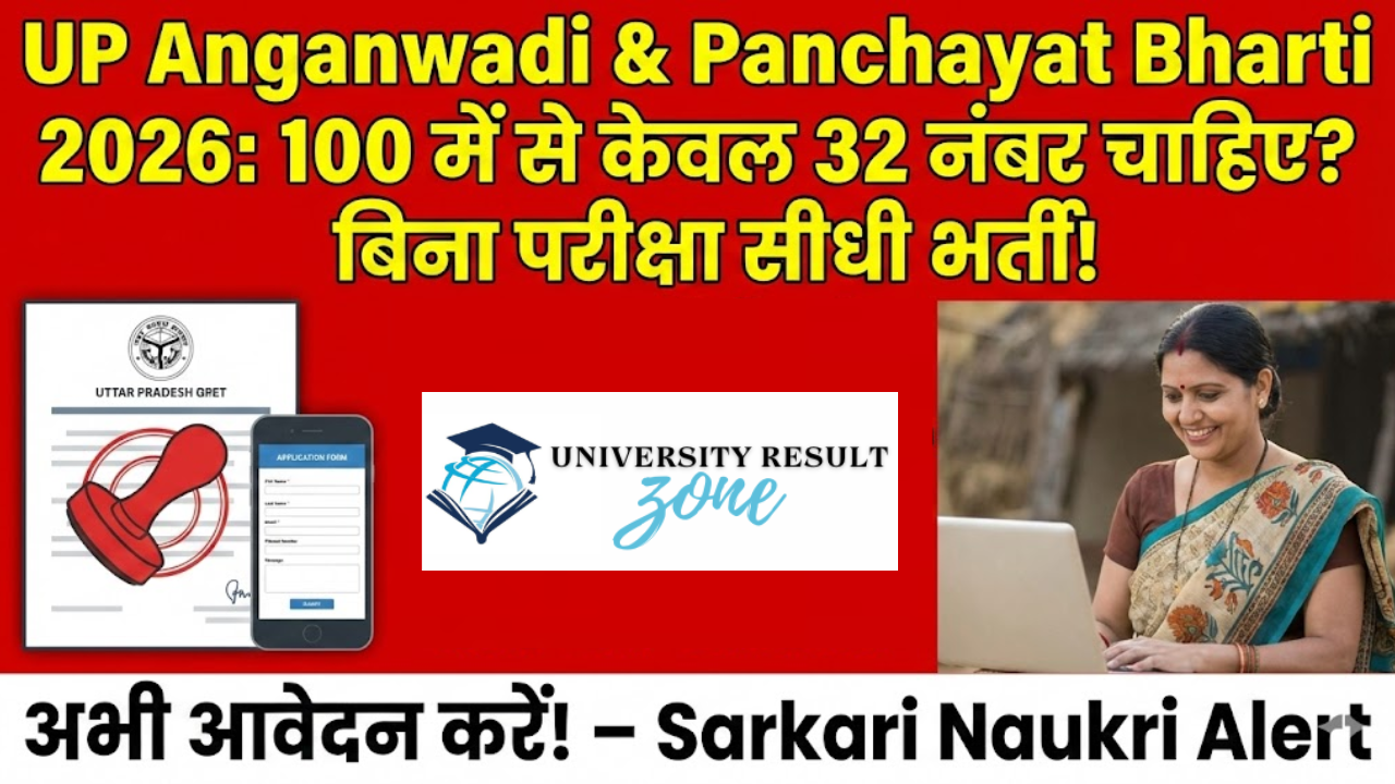UP Anganwadi & Panchayat Bharti 2026