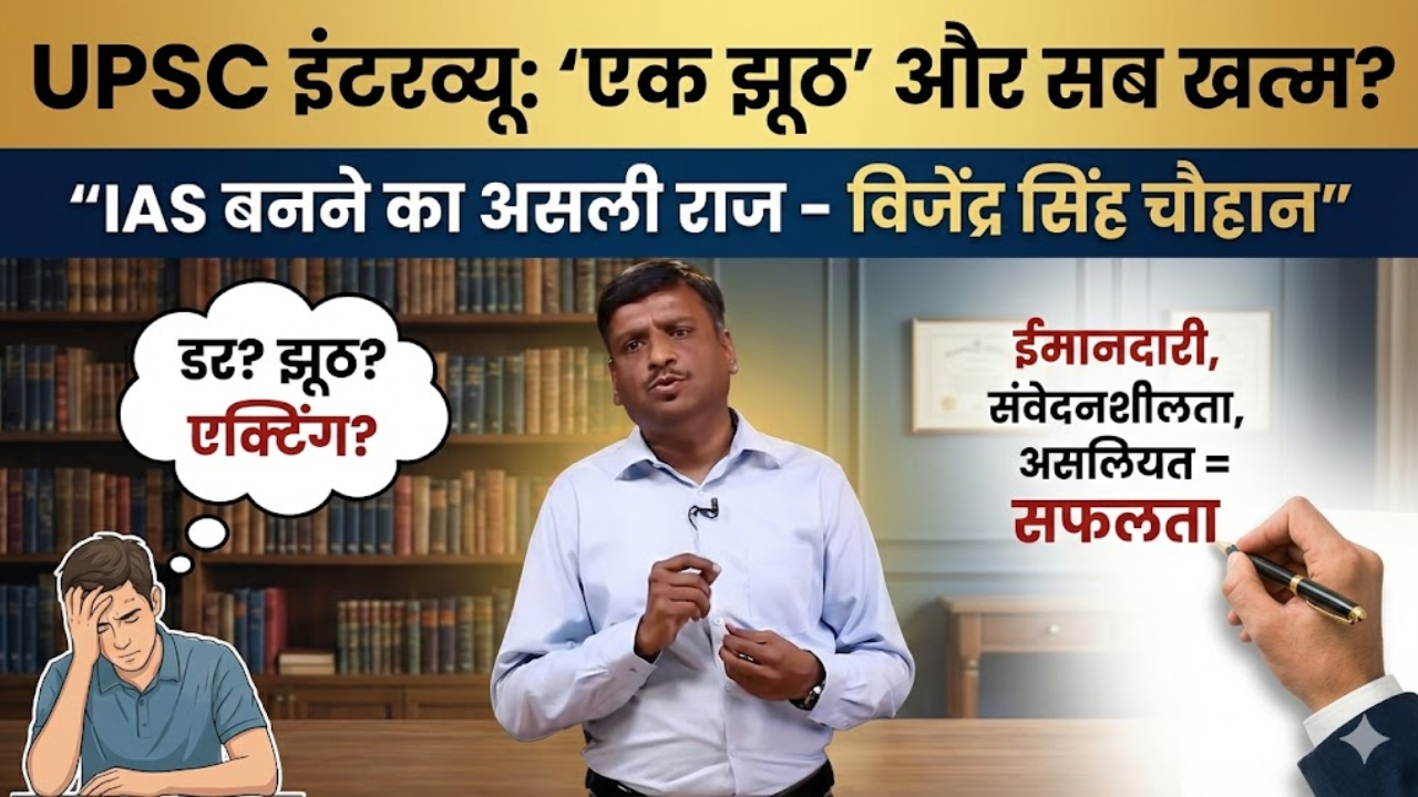 UPSC Interview: "एक झूठ और सब खत्म?" विजेंद्र सिंह चौहान ने बताया IAS बनने का असली राज!