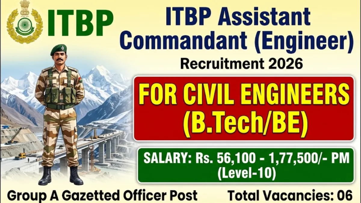 ITBP Assistant Commandant (Engineer)