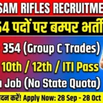 Assam Rifles Tradesman Recruitment 2026: Apply Online for 354 All-India Vacancies